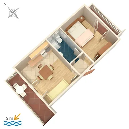 By The Sea Okrug Gornji, Ciovo - 9694 * تروغير